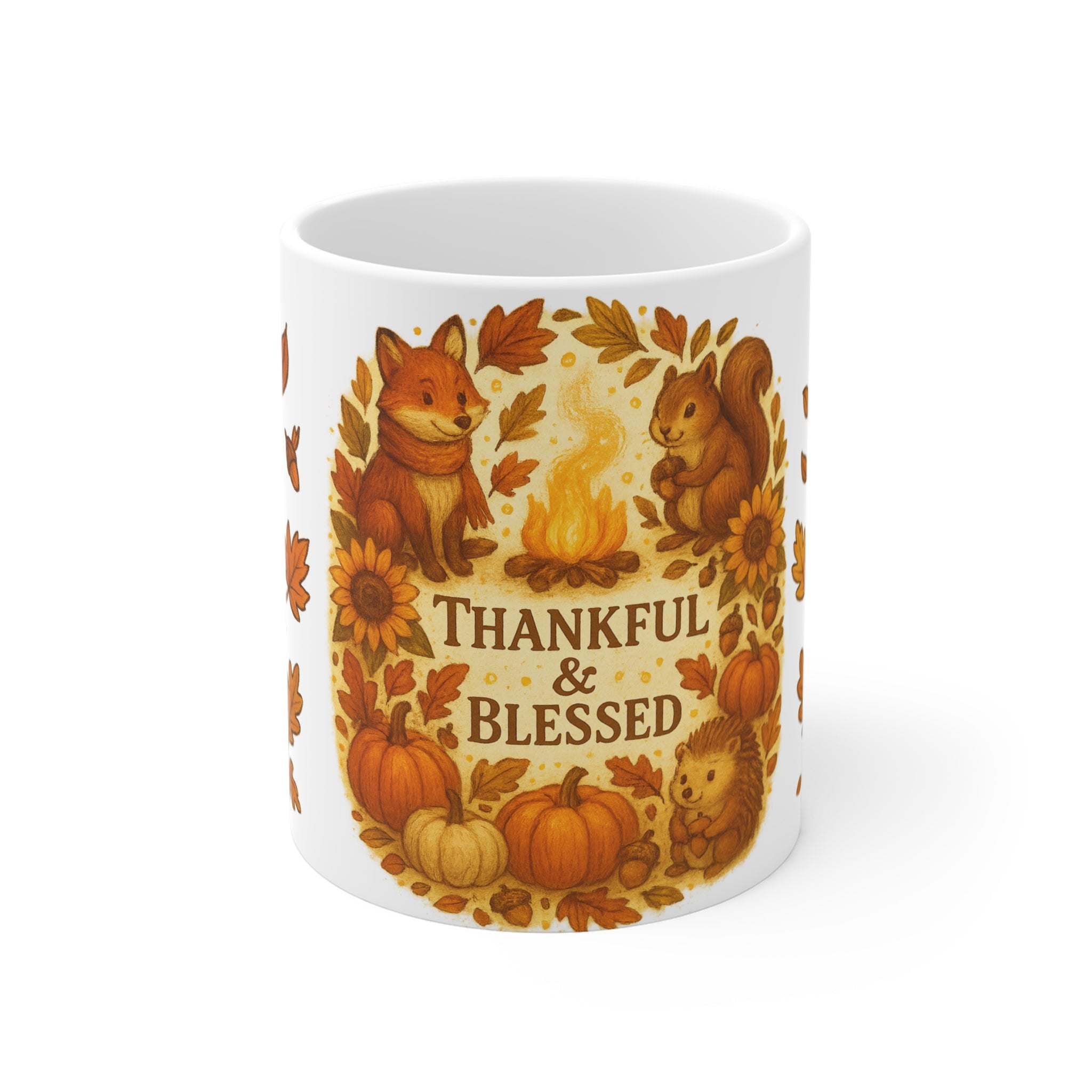 Thankful & Blessed Fall Mug